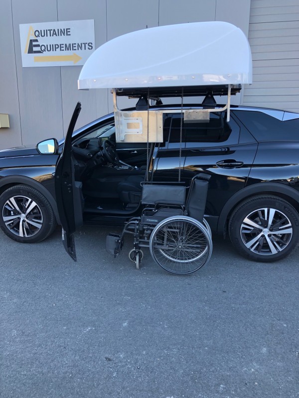 Coffre de toit pour chargement de fauteuil roulant à Bordeaux